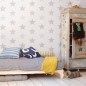 Noordwand Papel de pared Kids @ Home Superstar plateado y blanco
