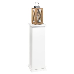 FMD Mesita decorativa con puerta blanco 88,5 cm
