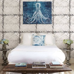 DUTCH WALLCOVERINGS Papel de pared techo de hojalata blanco
