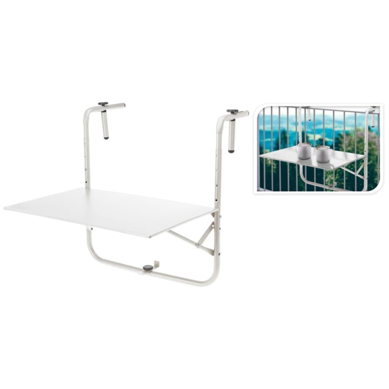 ProGarden Mesa de balcón blanco mate ProGarden Mesa de balcón blanco mate