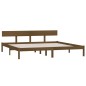 vidaXL Estructura de cama madera maciza pino marrón miel 200x200 cm