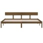 vidaXL Estructura de cama madera maciza pino marrón miel 200x200 cm