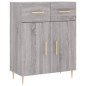 vidaXL Aparador alto madera contrachapada gris sonoma 69,5x34x180 cm vidaXL Aparador alto madera contrachapada gris sonoma 69,5x34x180 cm