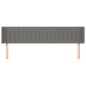 vidaXL Cabecero de tela gris oscuro 203x16x78/88 cm vidaXL Cabecero de tela gris oscuro 203x16x78/88 cm