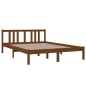 vidaXL Estructura de cama madera maciza marrón miel 140x200 cm vidaXL Estructura de cama madera maciza marrón miel 140x200 cm