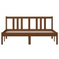 vidaXL Estructura de cama madera maciza marrón miel 140x200 cm vidaXL Estructura de cama madera maciza marrón miel 140x200 cm