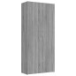 vidaXL Mueble zapatero madera contrachapada gris Sonoma 80x35,5x180 cm vidaXL Mueble zapatero madera contrachapada gris Sonoma 80x35,5x180 cm