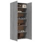 vidaXL Mueble zapatero madera contrachapada gris Sonoma 80x35,5x180 cm vidaXL Mueble zapatero madera contrachapada gris Sonoma 80x35,5x180 cm