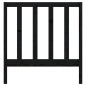 vidaXL Cabecero de cama madera maciza de pino negro 106x4x100 cm