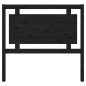vidaXL Cabecero de cama madera maciza de pino negro 105,5x4x100 cm vidaXL Cabecero de cama madera maciza de pino negro 105,5x4x100 cm