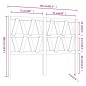 vidaXL Cabecero de cama madera maciza de pino 156x4x100 cm vidaXL Cabecero de cama madera maciza de pino 156x4x100 cm