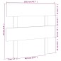 vidaXL Cabecero de cama madera maciza de pino 103,5x3x81 cm vidaXL Cabecero de cama madera maciza de pino 103,5x3x81 cm