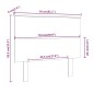 vidaXL Cabecero de cama madera maciza de pino blanco 79x6x82,5 cm