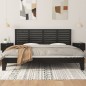 vidaXL Cabecero de cama de pared madera maciza pino negro 206x3x63 cm vidaXL Cabecero de cama de pared madera maciza pino negro 206x3x63 cm