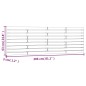 vidaXL Cabecero de cama de pared madera maciza pino negro 206x3x63 cm vidaXL Cabecero de cama de pared madera maciza pino negro 206x3x63 cm