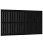 vidaXL Cabecero de cama de pared madera maciza pino negro 159,5x3x90cm vidaXL Cabecero de cama de pared madera maciza pino negro 159,5x3x90cm