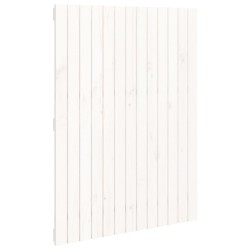 vidaXL Cabecero de cama pared madera maciza pino blanco 82,5x3x110 cm