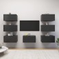 vidaXL Muebles de salón 7 pzas madera ingeniería gris 30,5x30x60 cm vidaXL Muebles de salón 7 pzas madera ingeniería gris 30,5x30x60 cm
