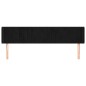 vidaXL Cabecero de terciopelo negro 203x16x78/88 cm vidaXL Cabecero de terciopelo negro 203x16x78/88 cm