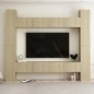 vidaXL Juego de muebles de salón 8 piezas roble Sonoma