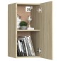 vidaXL Juego de muebles de salón 3 piezas roble Sonoma