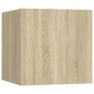 vidaXL Juego de muebles de salón 8 piezas roble Sonoma vidaXL Juego de muebles de salón 8 piezas roble Sonoma