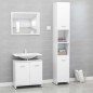 vidaXL Juego muebles de baño 3 pzas madera de ingeniería blanco vidaXL Juego muebles de baño 3 pzas madera de ingeniería blanco