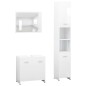 vidaXL Juego muebles de baño 3 pzas madera de ingeniería blanco vidaXL Juego muebles de baño 3 pzas madera de ingeniería blanco
