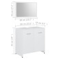 vidaXL Juego muebles de baño 3 pzas madera de ingeniería blanco vidaXL Juego muebles de baño 3 pzas madera de ingeniería blanco