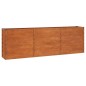 vidaXL Arriate oxidado de acero corten 240x40x77 cm vidaXL Arriate oxidado de acero corten 240x40x77 cm
