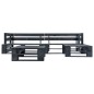 vidaXL Set de muebles de palés para jardín 4 piezas madera negro vidaXL Set de muebles de palés para jardín 4 piezas madera negro
