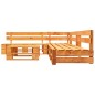 vidaXL Set de muebles de palets de jardín 4 pzas madera marrón miel vidaXL Set de muebles de palets de jardín 4 pzas madera marrón miel