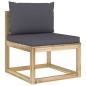 vidaXL Set de muebles de jardín 7 piezas con cojines madera impregnada vidaXL Set de muebles de jardín 7 piezas con cojines madera impregnada