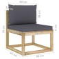vidaXL Set de muebles de jardín 7 piezas con cojines madera impregnada vidaXL Set de muebles de jardín 7 piezas con cojines madera impregnada