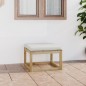 vidaXL Reposapiés de jardín con cojín madera de pino impregnada verde vidaXL Reposapiés de jardín con cojín madera de pino impregnada verde