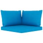 vidaXL Juego de muebles de jardín 6 piezas con cojines azul claro vidaXL Juego de muebles de jardín 6 piezas con cojines azul claro