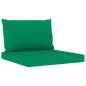 vidaXL Set de muebles de jardín 3 piezas con cojines verdes