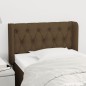 vidaXL Cabecero de tela marrón oscuro 83x16x78/88 cm vidaXL Cabecero de tela marrón oscuro 83x16x78/88 cm