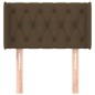 vidaXL Cabecero de tela marrón oscuro 83x16x78/88 cm vidaXL Cabecero de tela marrón oscuro 83x16x78/88 cm