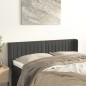 vidaXL Cabecero de terciopelo gris oscuro 147x16x78/88 cm vidaXL Cabecero de terciopelo gris oscuro 147x16x78/88 cm
