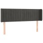 vidaXL Cabecero de terciopelo gris oscuro 147x16x78/88 cm vidaXL Cabecero de terciopelo gris oscuro 147x16x78/88 cm
