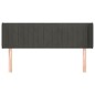 vidaXL Cabecero de terciopelo gris oscuro 147x16x78/88 cm vidaXL Cabecero de terciopelo gris oscuro 147x16x78/88 cm
