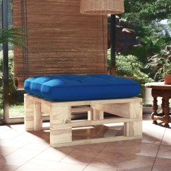 vidaXL Otomana de jardín de palets madera de pino impregnada