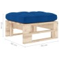 vidaXL Otomana de jardín de palets madera de pino impregnada vidaXL Otomana de jardín de palets madera de pino impregnada