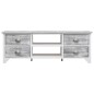 vidaXL Mueble para TV madera de paulownia blanco y gris 108x30x40 cm vidaXL Mueble para TV madera de paulownia blanco y gris 108x30x40 cm