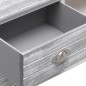 vidaXL Mueble para TV madera de paulownia blanco y gris 108x30x40 cm vidaXL Mueble para TV madera de paulownia blanco y gris 108x30x40 cm