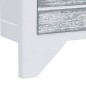 vidaXL Mueble para TV madera de paulownia blanco y gris 108x30x40 cm vidaXL Mueble para TV madera de paulownia blanco y gris 108x30x40 cm