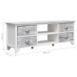 vidaXL Mueble para TV madera de paulownia blanco y gris 108x30x40 cm vidaXL Mueble para TV madera de paulownia blanco y gris 108x30x40 cm