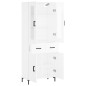 vidaXL Aparador alto madera contrachapada blanco brillo 69,5x34x180 cm vidaXL Aparador alto madera contrachapada blanco brillo 69,5x34x180 cm