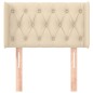 vidaXL Cabecero de tela color crema 83x16x78/88 cm